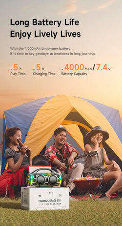 AWEI KA12 60W Outdoor Wireless Bluetooth Speaker,black