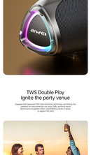 KA38 Wireless Bluetooth Portable Speaker,black