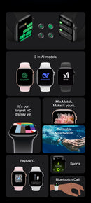 S11 Pro Smart Watch, Bluetooth Calling, Heart Rate & Sleep Monitor, Smartwatch for Men Women，Silver