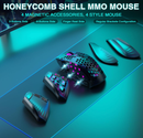 SM809pro Tri-Mode MM0 Wireless Gaming Mouse, Adjustable DPI RGB Backlight,black