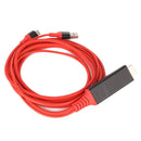 TypeC to HDMI Adapter USB 3.1 Phone to TV Charging Wire(Red )