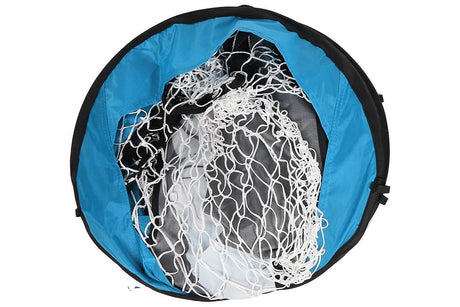 2 in 1 Portable Foldable Soccer Goal with Detachable Target - Blue