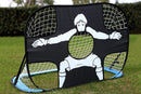 2 in 1 Portable Foldable Soccer Goal with Detachable Target - Blue