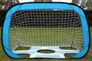 2 in 1 Portable Foldable Soccer Goal with Detachable Target - Blue