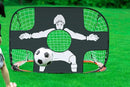 2 in 1 Portable Foldable Soccer Goal with Detachable Target - Red