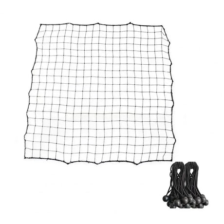 Soccer Training Equipment Adjustable Angle Rebounder Net with 20 Elastic Ropes for Beginner Training Portable Kickback - Black