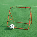 Soccer Training Equipment Adjustable Angle Rebounder Net with 20 Elastic Ropes for Beginner Training Portable Kickback - Black