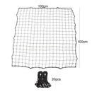Soccer Training Equipment Adjustable Angle Rebounder Net with 20 Elastic Ropes for Beginner Training Portable Kickback - Black