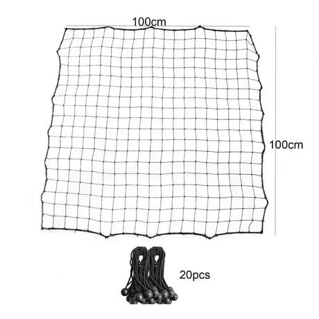 Soccer Training Equipment Adjustable Angle Rebounder Net with 20 Elastic Ropes for Beginner Training Portable Kickback - Black