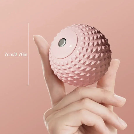 TPE Massage Roller Trigger Point Therapy Hand Hold Meridian Ball Acupoint Massage Myofascial Release for Physical Therapy - Pink