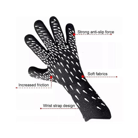 Soccer Goalkeeper Gloves Thickened Breathable Football Gloves Anti-Slip Latex Training Gloves for Teenagers Adults - 9#