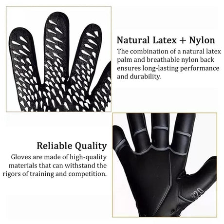 Soccer Goalkeeper Gloves Thickened Breathable Football Gloves Anti-Slip Latex Training Gloves for Teenagers Adults - 10#