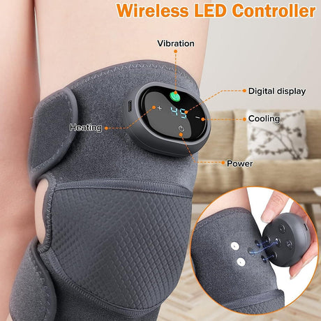 Heating Massage Knee Brace, Three-in-one Knee, Shoulder and Elbow, Portable Wireless Hot Compress Massage, Relieve Joint Pain and Pressure