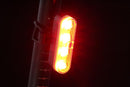 2Pcs Bike Tail Light 4 Modes Bike Rear Light Waterproof Bicycle Taillight-White