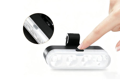 2Pcs Bike Tail Light 4 Modes Bike Rear Light Waterproof Bicycle Taillight-White