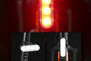 2Pcs Bike Tail Light 4 Modes Bike Rear Light Waterproof Bicycle Taillight-White
