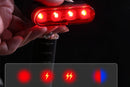 2Pcs Bike Tail Light 4 Modes Bike Rear Light Waterproof Bicycle Taillight-Red
