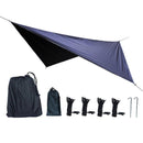 Camping Tarp Tent Tarp Awning Accessories Lightweight Hammock Canopy Rain Awning - Black