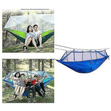 Camping Mosquito-proof Hammock Lightweight Nylon Fabric with Straps Outdoor Hanging Sleeping Bag