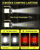 LED Camping Lantern 360 Lighting 6 Modes Waterproof Portable Hanging for Camping/Rescue/Garage etc.