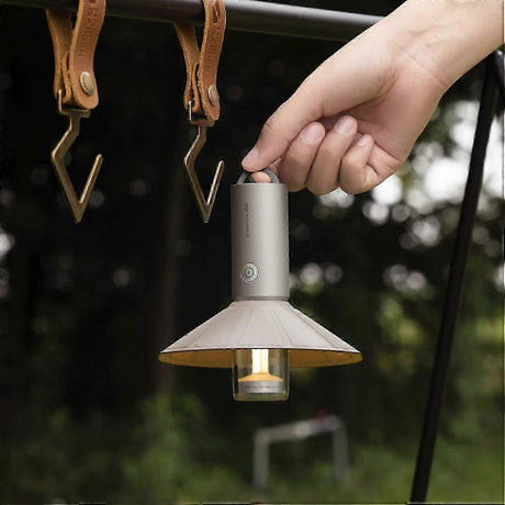 Outdoor Camping Flashlight Rechargeable, 3-in1 Camping Lantern 3200mAh, IP66 Water Resistant Camping Lamp Tent Lights