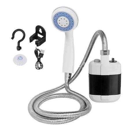 Portable Electric Camping Shower Pump, Battery Powered ABS Shower for Outdoor Use