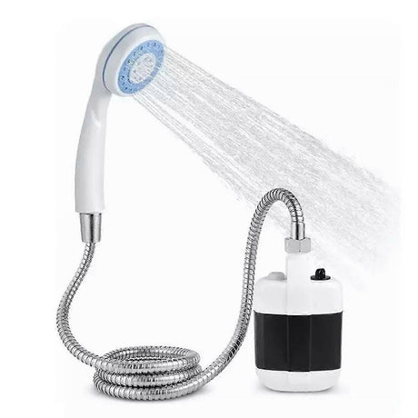 Portable Electric Camping Shower Pump, Battery Powered ABS Shower for Outdoor Use
