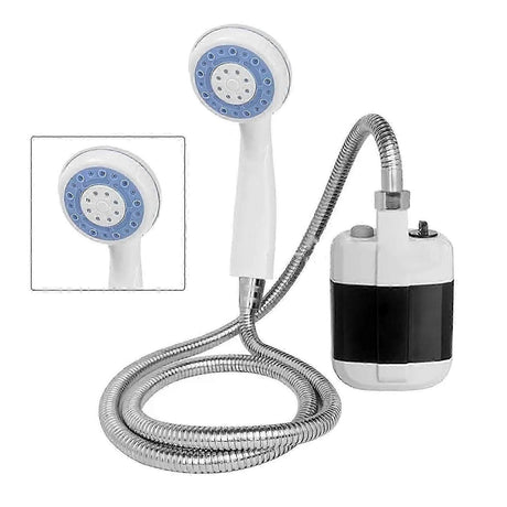 Portable Electric Camping Shower Pump, Battery Powered ABS Shower for Outdoor Use