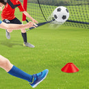 Soccer Goals for Backyard Set Outdoor Sports Games - Red Goal Frame with Black Net