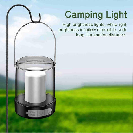 Portable Camping Light Multifunctional Outdoor Night Lights Type-C Charging and USB Output Interface
