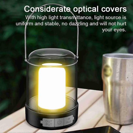 Portable Camping Light Multifunctional Outdoor Night Lights Type-C Charging and USB Output Interface