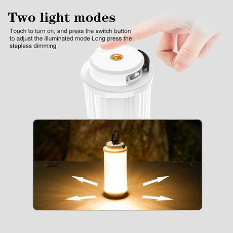 Tent Light Camping Lantern LED Hangning Lamp for Camping, Hiking, Outages - Black