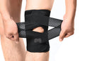 Knee Brace with Side Stabilizers for Meniscus Tear Knee Pain Breathe Knee Sleeve Relieve Knee Pain Injury Recovery for Working Out, Knee Support -Black / 2XL