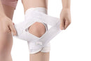 Knee Brace with Side Stabilizers for Meniscus Tear Knee Pain Breathe Knee Sleeve Relieve Knee Pain Injury Recovery for Working Out, Knee Support -White / 2XL