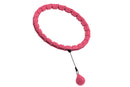 32 Section Weighted Hula Hoop with Massage Rollers - Pink
