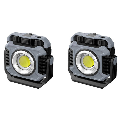 2pcs Portable LED Camping Tent Light Rechargeable Searchlight Outdoor Emergency Lighting Waterproof Hanging Night Lamp
