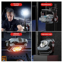 2pcs Portable LED Camping Tent Light Rechargeable Searchlight Outdoor Emergency Lighting Waterproof Hanging Night Lamp