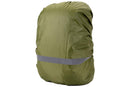 High-Visibility Backpack Rain Cover with Reflective Strip Water-Resistant Outdoor Night Travel Bag Cover -Army Green / XL