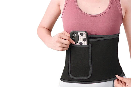 Women Waist Trainer Sweat Band Sport Waist Shaper Belt -Black