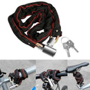 Bicycles Lock Heavy Duty Cycling Locks for Cycle, Motorcycle, Bicycles Locks High Security Bike Chain Lock with 2 Key Multicolor - 165cm