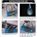 4-Digit Combination Bike U Lock, Keyless Resettable Anti-Theft Security Lock for Bicycle, Motorcycle, Scooter, Gate and Fence