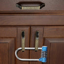 4-Digit Combination Bike U Lock, Keyless Resettable Anti-Theft Security Lock for Bicycle, Motorcycle, Scooter, Gate and Fence