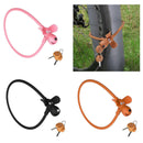 Portable Bike Cable Lock with Silicone Cover, Lightweight Anti-Theft Bicycle Security Lock, Cookie Dog Design - Black