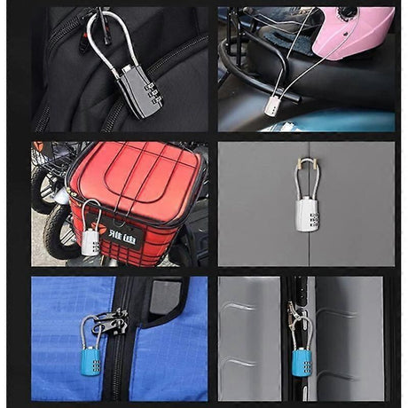 Cable Lock, Retractable Cable Lock, Digital Combination Lock, Bicycle Helmet Lock, Combination Cable Lock, Bicycle Cable Lock, Number Cable Lock, Comb