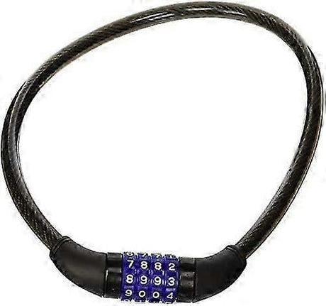4-Digit Bicycle Lock, 12 mm Steel Cable, Bicycle Security Lock