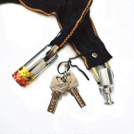 Bicycle Lock 100cm Chain Padlock for Bicycle, Motorcycle, and Scooter - High-Performance Chain Lock