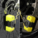 4-Digit Combination Disc Brake Lock, Portable Anti-Theft Security Lock for Motorcycle, Bicycle and Scooter - Blue