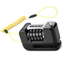 4-Digit Combination Disc Brake Lock, Portable Anti-Theft Security Lock for Motorcycle, Bicycle and Scooter - Black