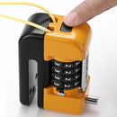 4-Digit Combination Disc Brake Lock, Portable Anti-Theft Security Lock for Motorcycle, Bicycle and Scooter - Black