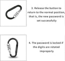 Bike Lock Cable 3 Digit Resettable Combination Cable Lock, Portable Bicycle Code Lock For Outdoor, Small Security Bicycle Lock , For Bike,black